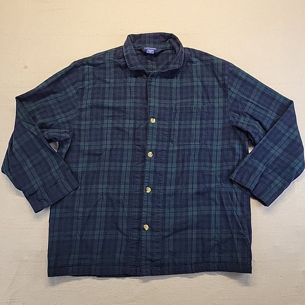 Pendleton Men's XL Plaid Pajama Set Cotton Sleepwear Shirt Pants